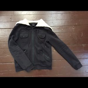 Marc Jacobs black fleece hoodie jacket, S